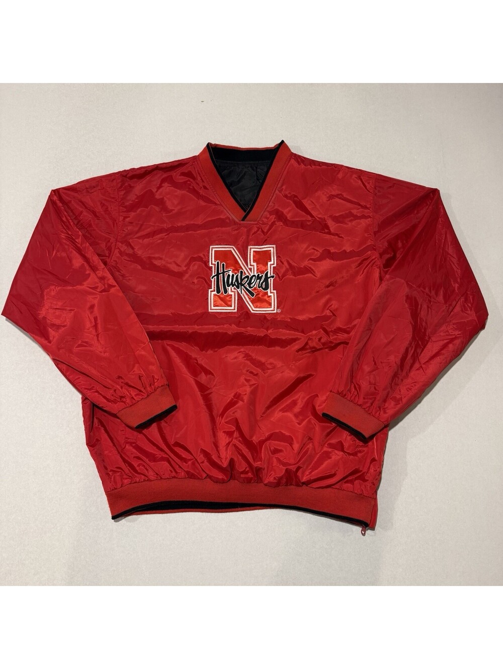 Vintage 90s Nebraska Cornhuskers Pullover Windbreaker Jacket L G-III Men’s